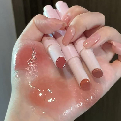 不易掉色！酵色口红固体唇蜜水光