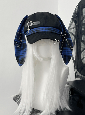 1Gangster Inn原创朋克贝雷帽亚文化时尚百搭辣妹风可拆卸显脸小