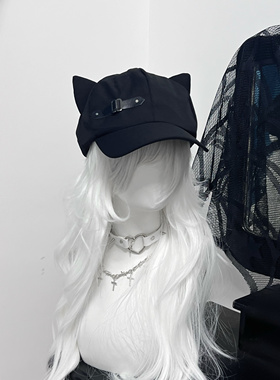 1Gangster Inn原创猫耳朵鸭舌帽二次元亚文化帽子蕾系型宅系可爱