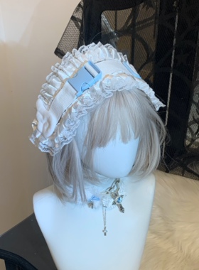 1Gangster Inn蕾系型翅膀发带机能风水色发带lolita 亚文化头饰