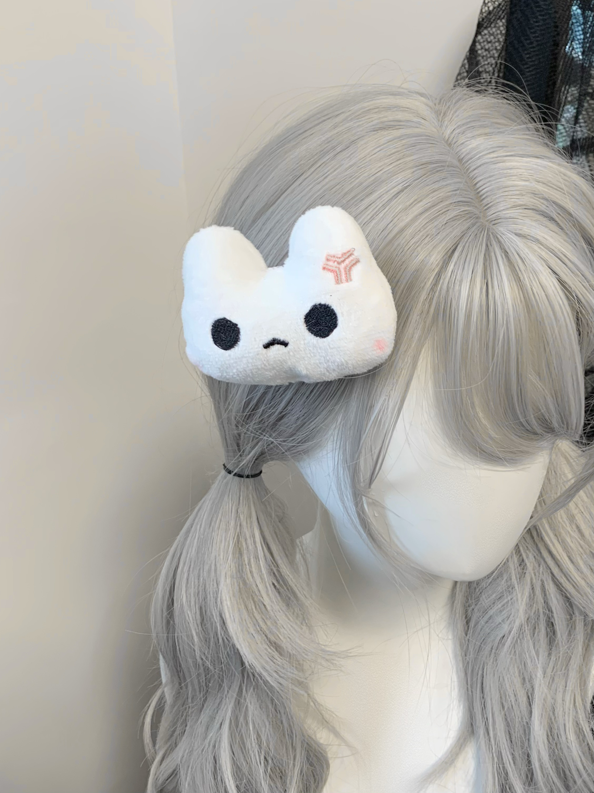 1Gangster Inn生气兔兔发夹宅系头饰软妹可爱二次元发夹刘海夹