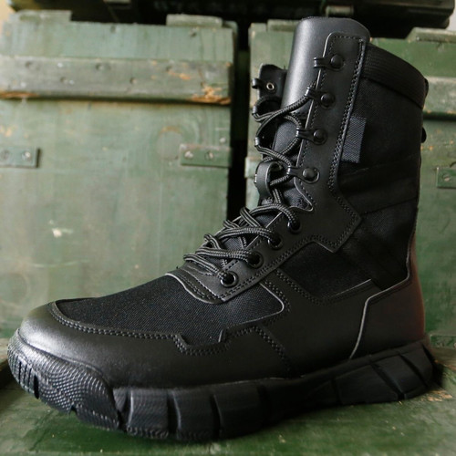 超轻透气靴防水户外登山鞋减震沙漠靴男女徒步休闲运动鞋战术鞋黑