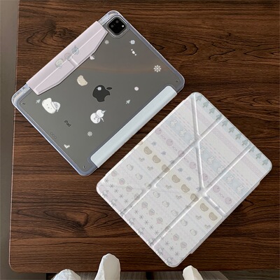 横排可爱头像适用苹果26款ipad12款A18代air11M4pro13保护air678保护壳套11寸轻薄硬壳防弯ipad case10.9英寸