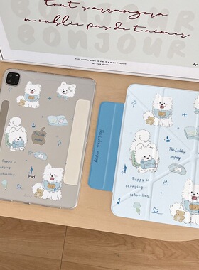 侧贴磁吸分离新款ipadari7pro保护minni67壳11寸亚克力背板轻薄可爱卡通10.2寸iPad AiriPad7/8/9iPad保护套