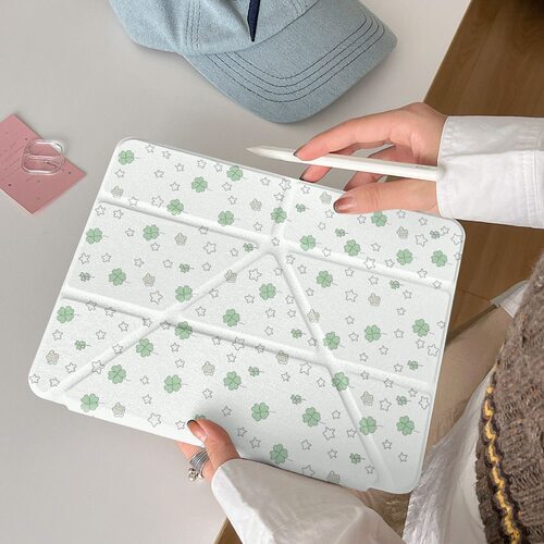 星星四叶草新款ipad11代12代pro10保护air678壳11英寸A18air5M4ari13英寸亚克力背板轻薄ipd10.2防弯保护套