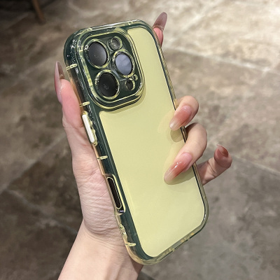 2025新款网红爆款果冻气囊防摔适用于iPhone16ProMax手机壳苹果15超好看14pro新潮流13独特超好看12手感超好