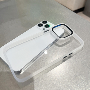 高级感透明白色适用苹果13手机壳iphone12promax有质感11小众新款女十三的爆款全包防摔套硅胶pm奢华高端pro