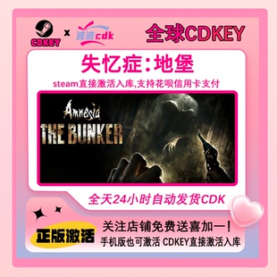 失忆症 地堡 Steam正版Cdkey 国区激活码 Amnesia: The Bunker