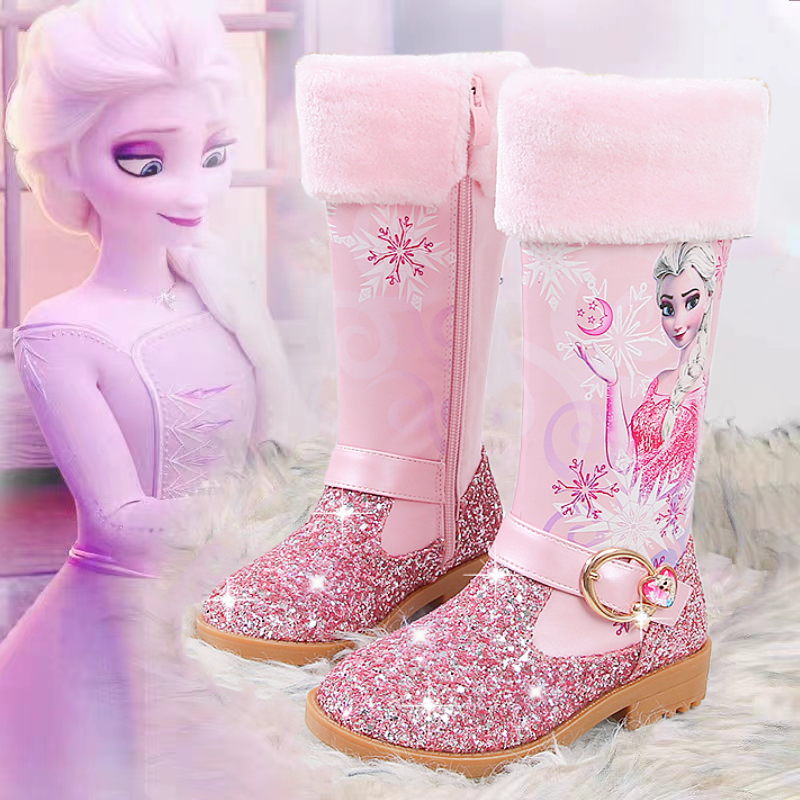 女童靴子秋冬新款高筒靴宝宝