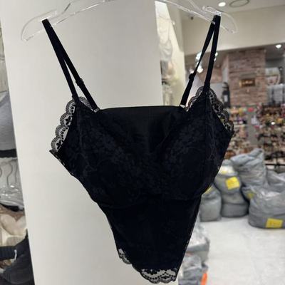 11.16韩国东大门flora精致蕾丝三角杯吊带背心内衣