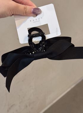 11.23韩国baket发饰简约丝带蝴蝶结抓夹