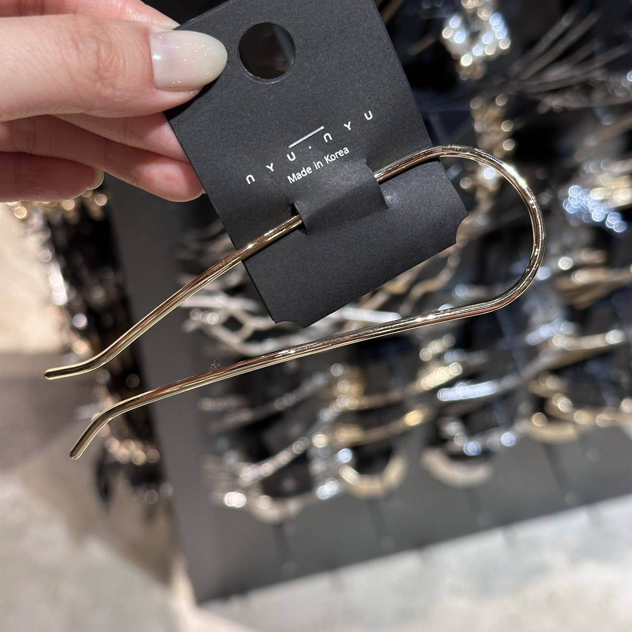 2.23直播韩国nyunyu简约金属发簪U型