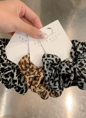 8.16韩国东大门baket发饰复古简约温柔豹纹大肠发圈百搭