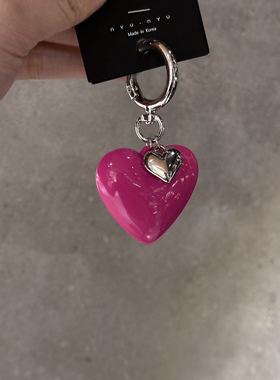 1.26韩国nyunyu饰品爱心蝴蝶结钥匙扣东大门甜美精致包挂件配饰