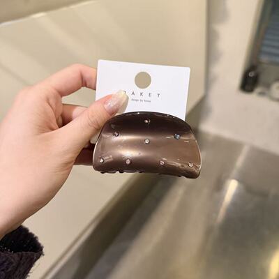 3.28韩国东大门baket发饰点点水钻珠光贝壳抓夹