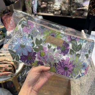 9.4韩国东大门wing中大号碎花化妆包收纳包拉链防水简约