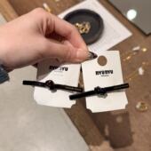 1.23韩国东大门nyunyu发饰高级树脂简约打结鸭嘴夹