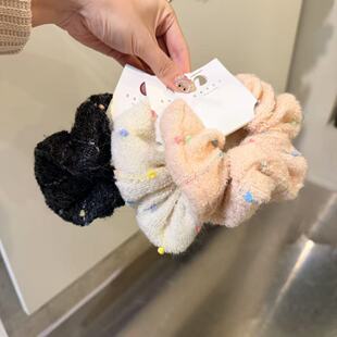 12.2韩国东大门baket发饰针织杂色俏皮可爱大肠发圈发绳