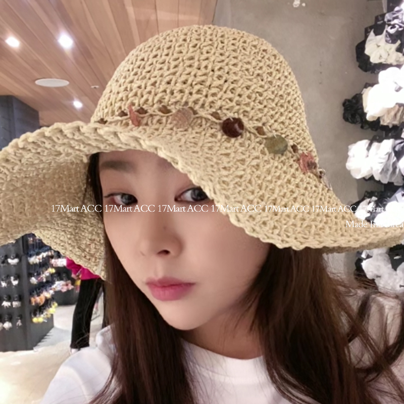 5.30韩国东大门nyunyu草编帽子遮阳帽