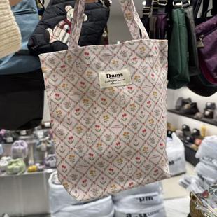 12.7韩国东大门wing印花菱格可爱手拎包