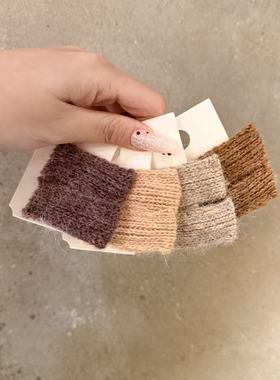 12.19韩国东大门nyunyu发饰简约毛线针织发夹鸭嘴夹