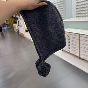 10.26韩国东大门the hat二号店两颗球球针织毛线帽子