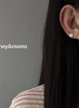 11.17直播韩国hey银饰超闪小雪花耳钉耳饰925银