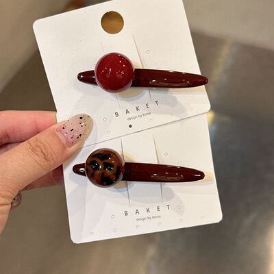 10.22韩国baket发饰彩色球发夹边夹