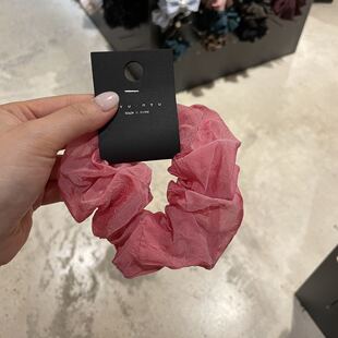 3.17直播韩国nyunyu发饰复古简约褶皱纯色大肠发圈