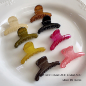 韩国BY醋酸迷你小巧可爱简约纯色小发抓公主头刘海夹头顶小抓夹