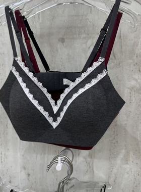 12.25韩国东大门flora秋冬双层蕾丝舒适内衣背心