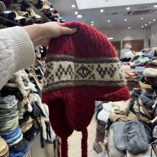 11.27韩国东大门the 花纹针织毛线帽 hat二号店秋冬新款