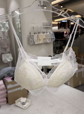 11.16韩国东大门flora高级感花瓣蕾丝内衣文胸
