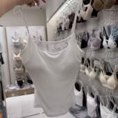 3.16韩国东大门flora新款 纯色蕾丝美背吊带背心打底内衣