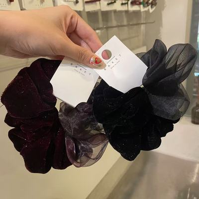 韩国baket丝绒满天星大肠发圈