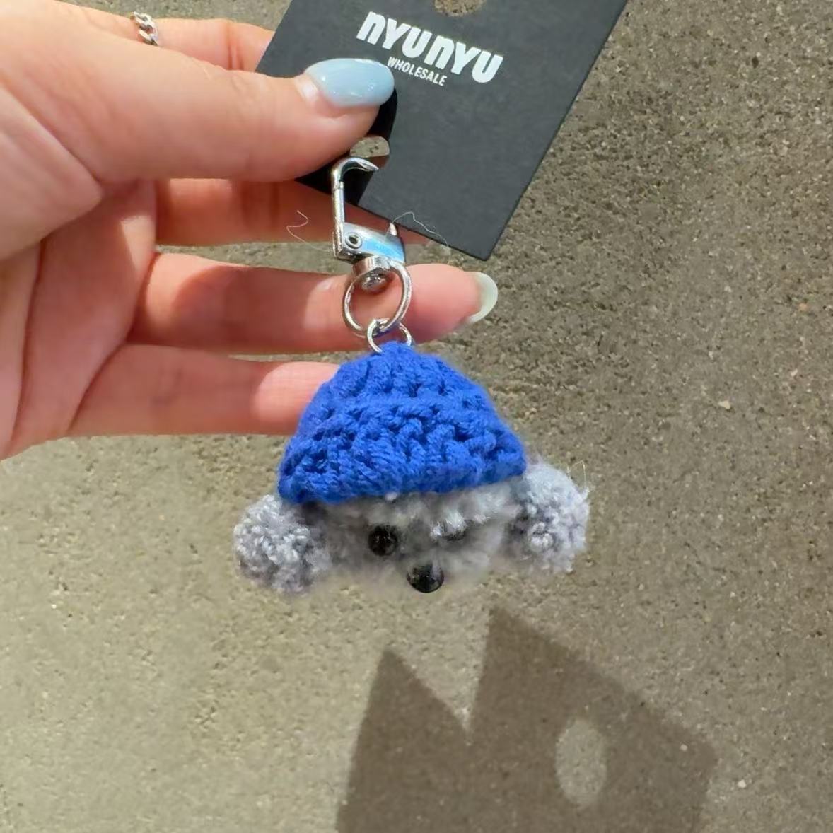 3.7韩国nyunyu帽子小狗钥匙扣包挂