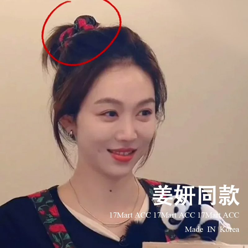 韩国发饰复古玫瑰提花大肠发圈蝴蝶结抓夹鲨鱼夹盘发高颅顶发箍