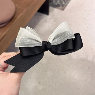 7.2韩国baket发饰双色蝴蝶结香蕉夹