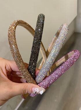 8.23韩国baket发饰镭射满钻超闪水钻高颅顶发箍