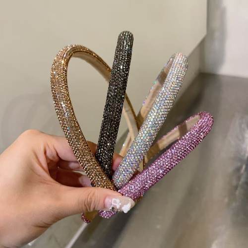 8.23韩国baket发饰镭射满钻超闪水钻高颅顶发箍