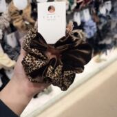 1.10韩国东大门baket发饰丝绒豹纹大肠发圈