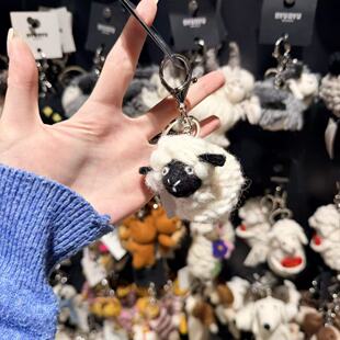 3.20韩国东大门nyunyu羊毛毡小羊钥匙扣包挂