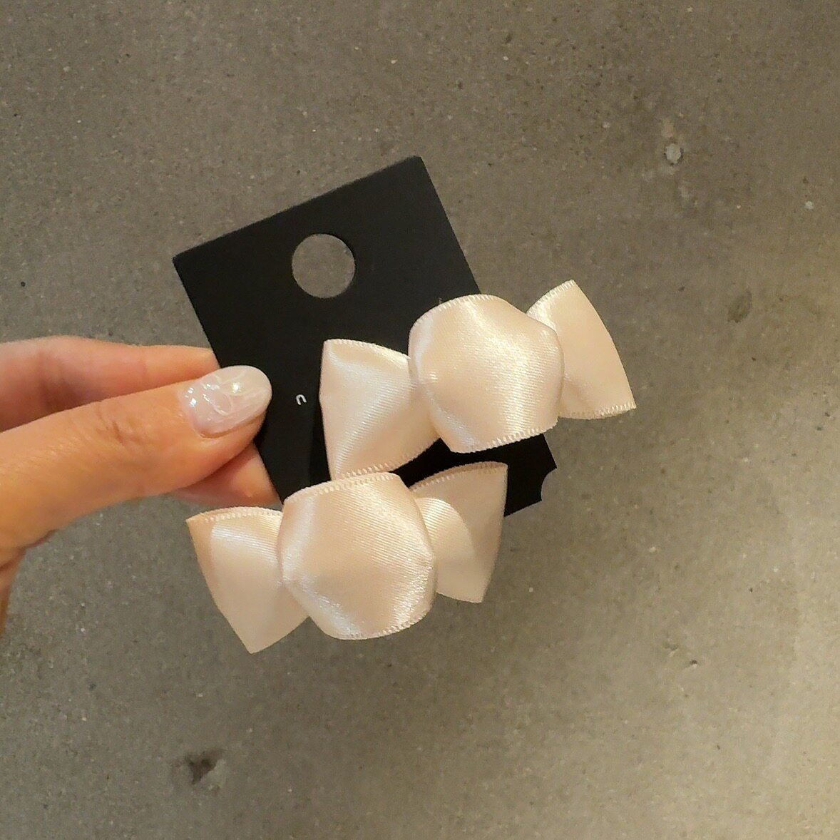 4.19韩国nyunyu糖果丝带蝴蝶结鸭嘴夹