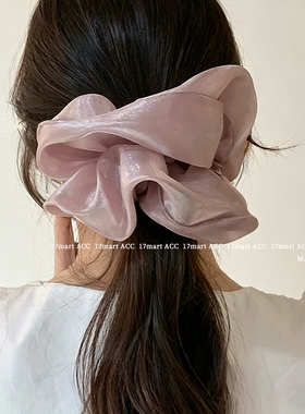 韩国nyunyu发饰气质百搭高级感大肠发圈蓬松大肠圈丸子头盘发头绳