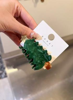 12.2韩国东大门baket发饰混色法造圣诞树发夹边夹抓夹