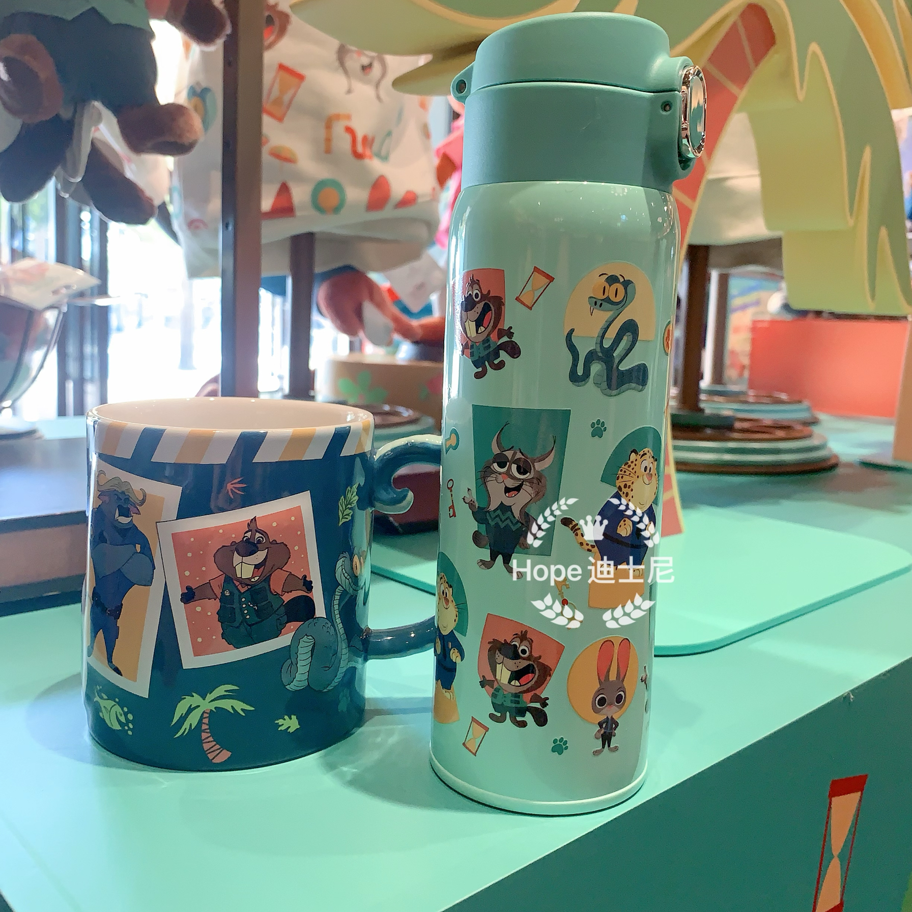 疯狂动物城2尼克保温杯保温杯陶瓷杯马克杯子 上海迪士尼