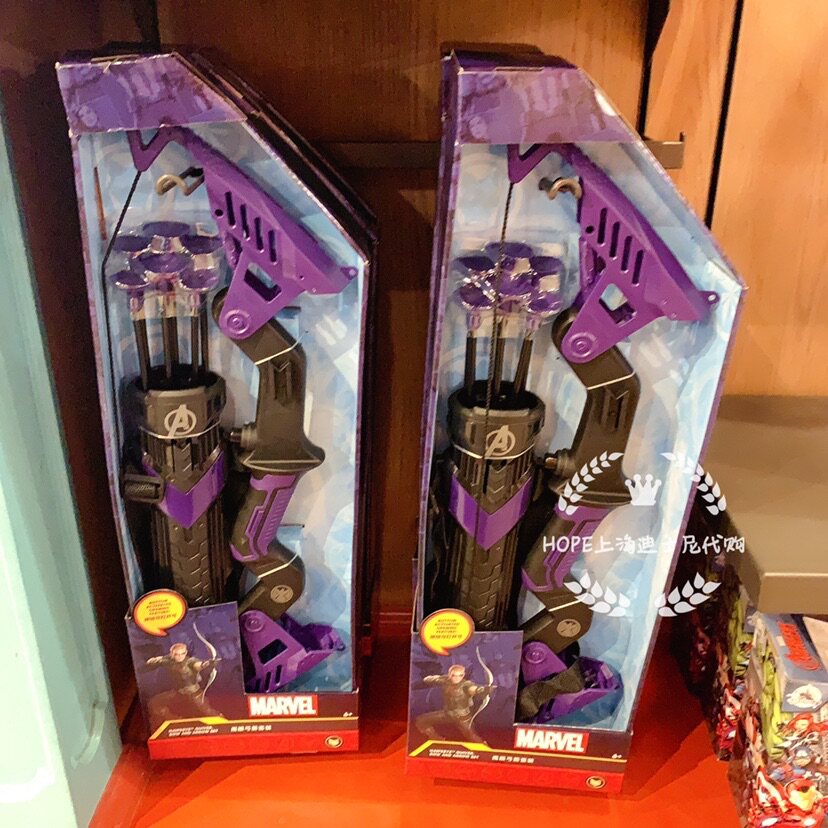 hope上海迪士尼代购 disney儿童射击玩具 复联鹰眼弓箭男童礼物