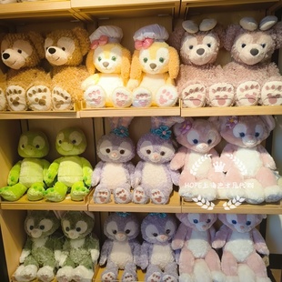 上海迪士尼代购M号雪莉玫星黛露托尼达菲熊毛绒玩偶公仔卡通娃娃