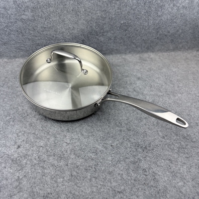 外贸Biltmore  24CM不锈钢无涂层煎锅（送KitchenAid盖子）