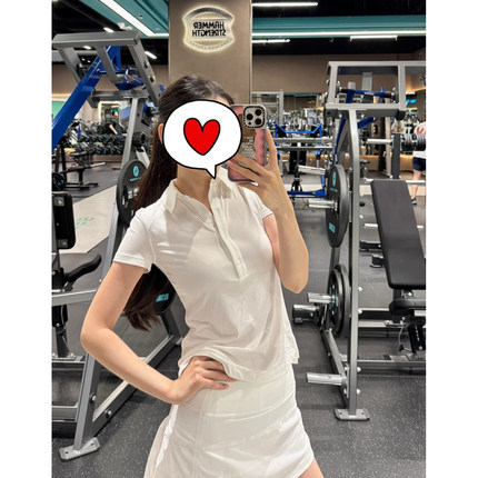 Juicefish可盐可甜！云朵触感显瘦透气弹力通勤休闲POLO短袖T恤女